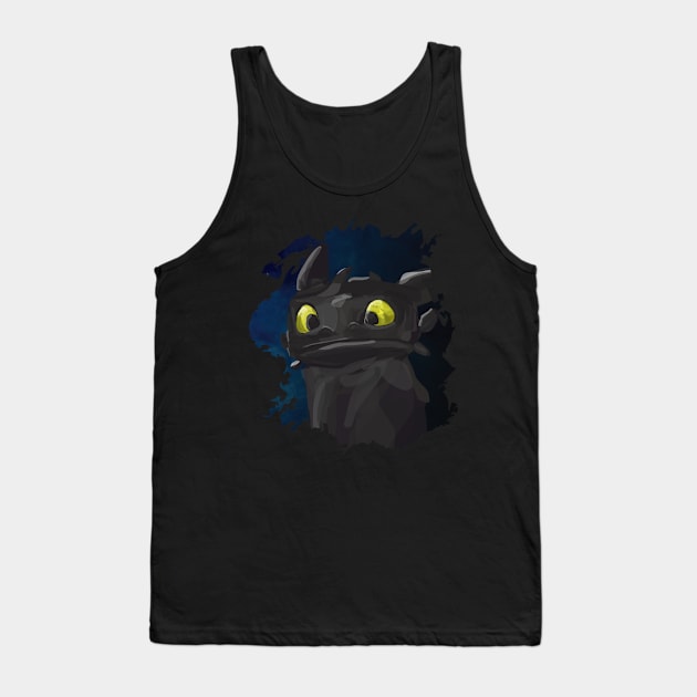 Toothless night fury Tank Top by rayfox